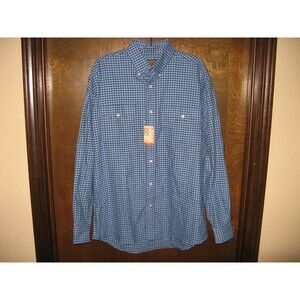 Mens Roper Wear The West Blue Plaid LS Western BOHO Shirt Sz M NEW WITH TAGS NWT